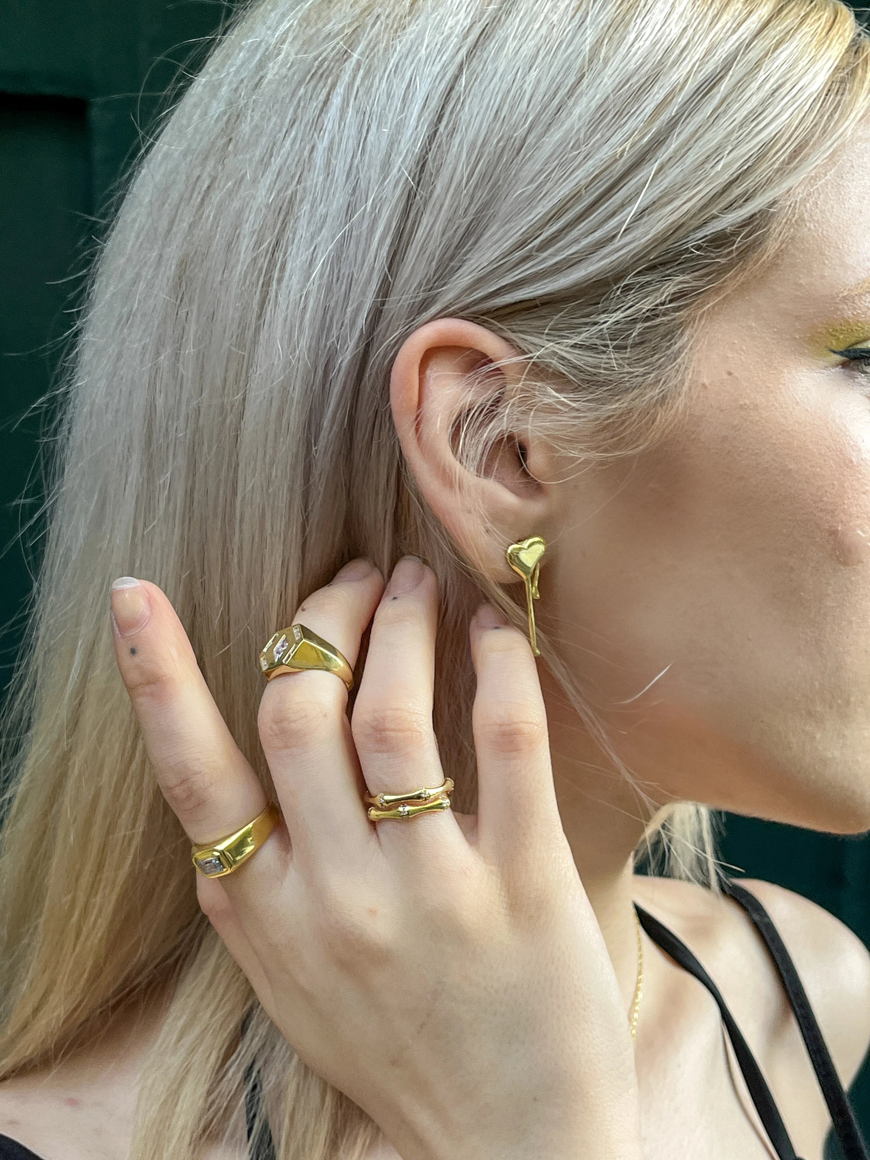 Melted Love Ear Gold
